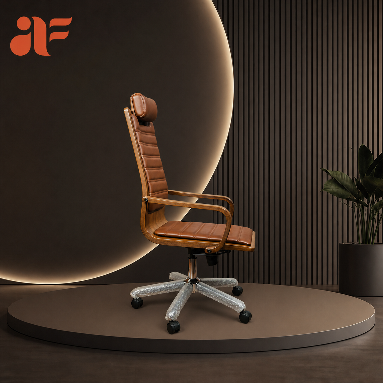 Caramel Throne Executive Chair